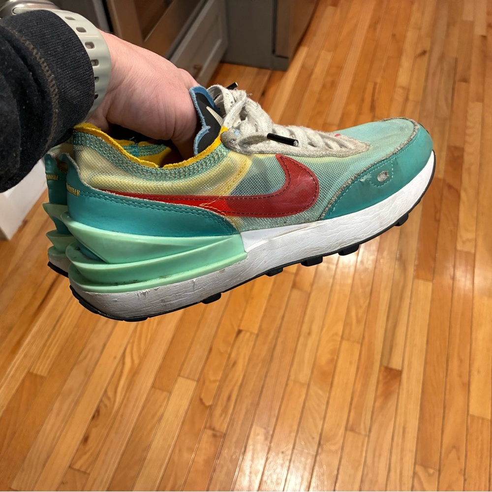 Nike Waffle Debut Shoes Mens 8.5 Multicolor Suede Running Sneakers DV2209-300 Z